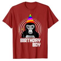 Gorilla Tag Birthday Boy VR Gamer Shirt for Kids Teen T-Shirt Funny B-Day Present Cute Graphic Tee Top Short Sleeve Blouses Gift S