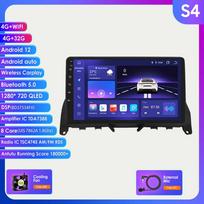 Hizpo 8GB+128GB 9'' 2Din Android 12 DSP RDS automobilinio radijo multimedijos vaizdo grotuvas, skirtas Mercedes Benz C-Class 3 W204 S204 2006-2011 SWC GPS Carplay 4G S4 8Core 4G 32G