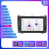 DSP Carplay 4G-LTE 8'' Android 12 automobilių radijo daugialypės terpės grotuvas, skirtas Mercedes Benz W169 W245 B200 W906 Sprinter W639 Vito Intelligent Screen Autoradio S3 8Core 3G 32G AI