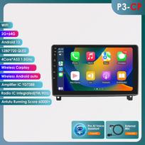Hizpo „Carplay 4G Android 13“ automobilio radijas, skirtas „Peugeot 407 CC SW 2004–2011 407CC“ multimedijos vaizdo grotuvui, GPS, autoradijui, išmaniajam ekranui, vaizdo registratoriui ir kt. P3CP 4Core 2G 64G AI