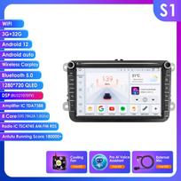 Ossuret 8'' 7862 AI 2din Android Car Multimedia Player for Mercedes Benz C-Class W203 W209 C180 W219 2004 - 2011 GPS Carplay Auto Intelligent 4G RDS S1 8Core 3G 32G AI