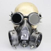 „Steampunk“ dujų kaukė „Cosplay“ rekvizitai Gothic Anti-Fog Haze vyrų ir moterų kaukė bronza
