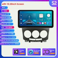 Hizpo 9'' 10,33 colio 2 din Android Autoradio GPS, skirtas Mazda 5 Mazda5 2005–2010 Automobilių radijo multimedijos vaizdo grotuvas Carplay Auto 4G išmanusis ekranas S2 8Core 4G 32G AI