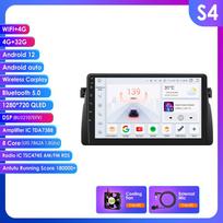 Ossuret 2 Din Android automobilio radijas BMW E46 M3 1999 -2006, Carplay Andriod Auto Multimedia Stereo Bluetooth 9 colių išmanusis ekranas SWC RDS OBD2 SWC S4 8Core 4G 32G
