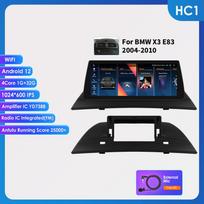 Hizpo 10.25  Automobilio multimedijos grotuvas GPS navigacija Palaiko DSP Carplay Android Auto BMW X3 E83 (2004–2010 m) Be originalaus ekrano DVR kamera RDS FM HC1 1G 32G