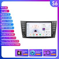 Hizpo 8  Mercedes Benz E-klasei W211 E200 E220 E300 E350 E240 E270 E280 W219 su Automobilio radijo palaikymu Belaidis išmanusis DVR Carplay Android Auto S6 8Core 6G 64G AI
