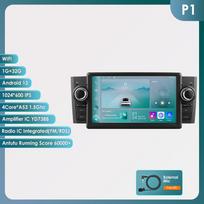 Hizpo 7Inch 2Din Android 13 Car Radio Multimedia Video Player for Jeep Grand Cherokee Dodge Chrysler Wrangler Navigation GPS Intelligent RDS Carplay P1 4Core 1G 32G