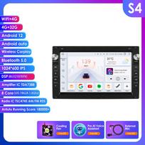 Ossuret Carplay 4G Automobilio radijas AI GPS skirtas VW Golf 4 Passat POLO Transport T5 Multivan Seat Jetta Išmanusis ekranas 8 branduolių DSP Automobilio multimedijos grotuvas S4 8Core 4G 32G AI