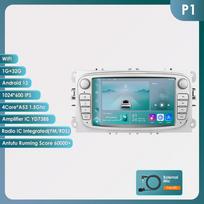 Ossuret 2Din Car Android Multimedia for Ford Focus C S MAX 2008 Mondeo Galaxy Transit connect 2010 Player Touch Screen Intelligent Auto Radio Stereo S P1 4Core 1G 32G