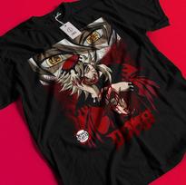 douma aukščiausios mėnulio demonų žudikas marškinėliai, anime filmas kimetsu no yaiba rinkinys 3XL