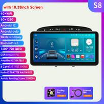 9 colių Android Auto Carplay, skirtas Peugeot 408, skirtas Peugeot 308 308SW Automobilinis radijas Multimedijos vaizdo grotuvas GPS navigacija Juodas rėmas pilkas išmanusis ekranas S8 8Core 8G 128G