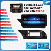 Ossuret Android 13 Išmanioji automobilio radijo sistema Carplay 4G Mercedes Benz E-Class C207 W207 A207 NTG 4.0 4.5 5.0 2 Durų Autoradio Pagrindinis įrenginys 6W 6G 64G AI