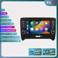 Ossuret RDS Automobilio radijas TT MK2 8J 2006 - 2014 m. Android Multimedijos vaizdo grotuvas Navigacija GPS Carplay QLED Išmanusis lietimui jautrus ekranas Automobilio stereo sistema 8G P2CP 4Core 2G 32G AI