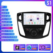 Hizpo 9'' Intelligent Screen 2din Android Car Radio Multimedia Video Player for Ford Focus 3 MK 3 2011 - 2019 GPS Intelligent Carplay Auto 4G WIFI S1 8Core 3G 32G AI
