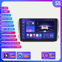 Carplay 2 Din Android 12 Car Multimedia Player Peugeot 208 2008 Series 2012-2018 Navigation GPS AutoRadio Stereo DSP BT SWC DVR kamera Bluetooth DAB S5 8Core 4G 64G AI