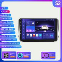 Carplay 2 Din Android 12 Car Multimedia Player Peugeot 208 2008 Series 2012-2018 Navigation GPS AutoRadio Stereo DSP BT SWC DVR kamera Bluetooth DAB S2 8Core 4G 32G AI