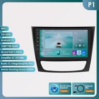 Ossuret 7862 Android automobilio radijas Mercedes Benz W211 E200 E220 E300 E350 E240 E270 E280 W219 automobiliui Garso sistemos grotuvai CarPlay 2 Din Išmanusis ekranas RDS P1 4Core 1G 32G AI black