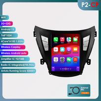 Ossuret Android automobilio radijas GPS Hyundai Elantra Avante I35 2011-2013 m. Multimedia 9,7 colio vertikalus ekranas Carplay Android Auto grotuvas Multimedia vaizdo įrašas P2CP 4Core 2G 32G