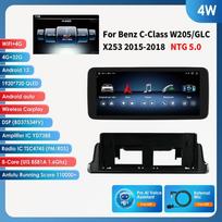 Ossuret 10.25  Carplay Android Auto išmanioji automobilio sistemos radijas Mercedes Benz C-Class W205 NTG 5.0 2015-2018 multimedia GPS ekranui Bluetooth RDS 4W 4G 32G AI