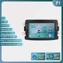 Ossuret Intelligent 7862 2din Android Autoradio, skirtas Dacia Logan Dokker Duster Sandero Lodgy Renault Captur Symbor Duster Lada Xray 2 Multimedia GPS P1 4Core 1G 32G AI