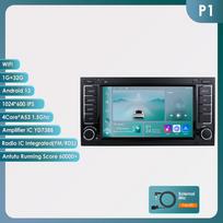 Ossuret  Carplay 4G BT Intelligent 2din Android 13 Car Radio Multimedia Video Player for VW Volkswagen Touareg 2004 - 2011 Transporter Navigation GPS P1 4Core 1G 32G gray
