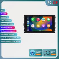 Ossuret 360 Camera Carplay 4G 2din Android Car Radio For VW MQB Polo Plus T-Cross Zoals T-Kruis T-Roc Tharu Sagitar Intelligent Autoradio GPS Stereo P2CP 4Core 2G 32G AI
