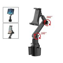 Car Tablet Cup Holder Mount 360 Adjustable Smart phone Holder Car 270 Tilt Bar Triangular Base Ram Mount Tablet Holder