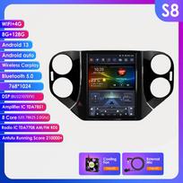 Ossuret Android automobilinė radijo stotelė, skirta VW Volkswagen Tiguan 2007-2016, Multimedia, 9.7 colio vertikalus ekranas, Carplay, Android Auto, GPS, RDS, FM, Išmanusis ekranas S8 8Core 8G 128G