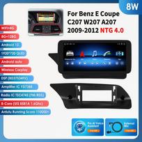 Ossuret Android 13 Išmanioji automobilio radijo sistema Carplay 4G Mercedes Benz E-Class C207 W207 A207 NTG 4.0 4.5 5.0 2 Durų Autoradio Pagrindinis įrenginys 8W 8G 128G,AI