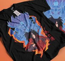 naruto shippuden anime t shirt, Madara Uchiha, Manga Strip Horror lot L