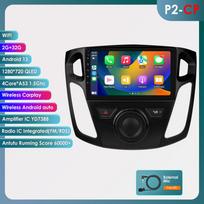Ossuret 9'' Išmanusis Ekranas 2din Android Automobilio Radijas Multimedia Vaizdo Grotuvas Ford Focus 3 MK 3 2011 - 2019 GPS Carplay Auto Bluetooth SWC 4G WIFI P2CP 4Core 2G 32G