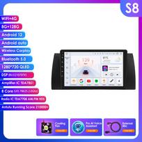 Hizpo For BMW X5 E39 E53 1999-2006 M5 Automobilio radijas Multimedijos vaizdo grotuvas Navigacija GPS Android 13 Stereo WIFI FM AM RDS OBD2 SWC Carplay Grotuvas GPS S8 8Core 8G 128G AI