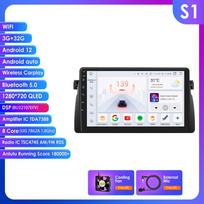 Ossuret 2 Din Android automobilio radijas BMW E46 M3 1999 -2006, Carplay Andriod Auto Multimedia Stereo Bluetooth 9 colių išmanusis ekranas SWC RDS OBD2 SWC S1 8Core 3G 32G