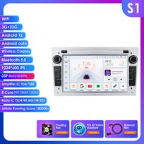 Hizpo Android 14 Automobilio radijas DSP Belaidis Carplay Auto Opel Astra H J 2004 Vectra Vauxhall Antara Zafira Corsa C D Vivaro Meriva Veda S S1 8Core 3G 32G AI