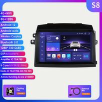 Hizpo 8G+128G galvos blokas skirtas Toyota Sienna 2 XL20 2003-2010 Automobilių radijas Multimedija Vaizdo grotuvas Navigacija Stereo GPS Android Auto Carplay 4G Autoradio S8 8Core 8G 128G