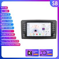 Ossuret 2Din Android 13 Automobilinis Radijas Mercedes Benz GL ML W164 ML350 ML500 X164 GL35 GL45 2005-2012 Navigacija GPS Išmanusis Multimedijos Vaizdo WIFI S8 8Core 8G 128G