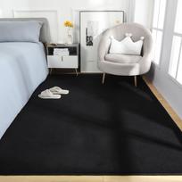 Black Rugs Living Room Carpet Nonslip Bedside Rugs Large Soft Floor Rug Children Game Mat Rectangular Home Decoratio 122x183cm gray
