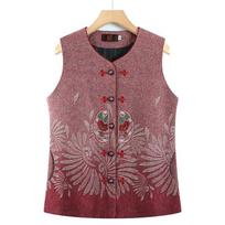 Spring women's vest thin vest vest old lady vest XL (recommended 80-52.5 kg) raudona
