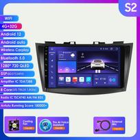 Carplay 4G radijas 2 Din Android 12 automobilių daugialypės terpės grotuvas, skirtas Suzuki Swift 4 2011-2015 GPS navigacija WIFI DSP 9'' 2 din Intelligent Screen AutoRadio S2 8Core 4G 32G AI