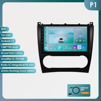Hizpo 9 colių Carplay 4G 2Din Android 13 automobilių radijas, skirtas Mercedes Benz CLC W203 C-Class C180 C200 CLK200 CLK W209 Intelektualus ekranas vaizdo grotuvas GPS DSP P1 4Core 1G 32G