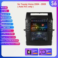 Hizpo 9.7 Tesla Style Carplay 4G 2Din Android 13 Automobilinis Radijas Toyota Verso 2004-2009 Automobilinis Multimedijos Vaizdo Grotuvas Išmanusis Ekranas GPS DSP WIFI S6 8Core 6G 64G