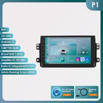 Hizpo Carplay 4G 9'' 6G+128G 2din Android Automobilinis Radijas Suzuki SX4 2006-2013 Fiat Sedici 2005-2014 Multimedia Vaizdo Grotuvas Išmanus Ekranas P1 4Core 1G 32G AI