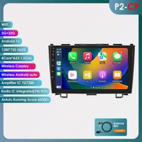 Hizpo Android 13 automobilio radijas, skirtas Honda CR-V 3 RE CRV 2007-2011 Multimedijos vaizdo grotuvas 2 Din Navigacija GPS Carplay 4G galvos blokas išmanusis stereofoninis P2CP 4Core 2G 32G