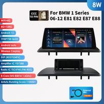 Hizpo 10.25  Android Auto Radijo Grotuvas BMW 1 Serijai 06 -12 E87 E81 E82 E88 CCC CIC Automobilio Multimedija Stereo Carplay Wifi GPS 1920*720 Išmanusis RDS 8W 8G 128G