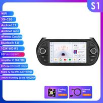 Ossuret Intelligent Carplay 4G RDS 7'' 7862 AI 2din Android 13 Car Radio for Fiat Fiorino /Citroen Nemo / Peugeot Bipper GPS Multimedia Video Player S1 8Core 3G 32G