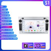 Hizpo Android 14 Automobilio radijas DSP Belaidis Carplay Auto Opel Astra H J 2004 Vectra Vauxhall Antara Zafira Corsa C D Vivaro Meriva Veda S S1 8Core 3G 32G