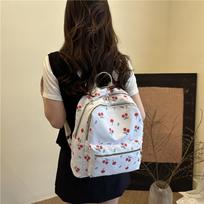Backpack women's zipper new nylon cloth casual women's handbag bag women's large-capacity lightweight backpack vyšnia