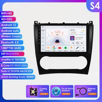 Hizpo 9 colių Carplay 4G 2Din Android 13 automobilių radijas, skirtas Mercedes Benz CLC W203 C-Class C180 C200 CLK200 CLK W209 Intelektualus ekranas vaizdo grotuvas GPS DSP S4 8Core 4G 32G AI