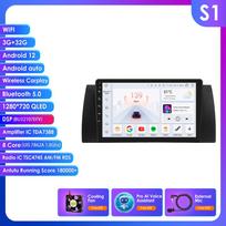 Hizpo For BMW X5 E39 E53 1999-2006 M5 Automobilio radijas Multimedijos vaizdo grotuvas Navigacija GPS Android 13 Stereo WIFI FM AM RDS OBD2 SWC Carplay Grotuvas GPS S1 8Core 3G 32G AI