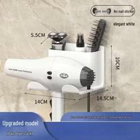 New Arrival: Compact Wall-Mounted Hair Dryer Storage Rack, No Drilling Required
